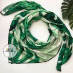 روسری برگ انجیری سبز