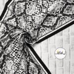 شال پوست ماری مشکی