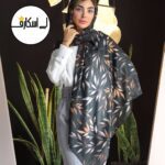 روسری برگ پاییزی طلایی
