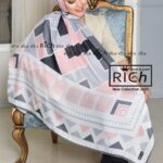 روسری هندسی رنگی