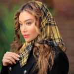 بیبی اسکارف چهارخونه زرد