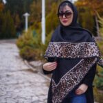 روسری حاشیه پلنگی