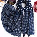 شال خالخالی سرمه ای