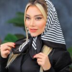 بیبی اسکارف ابریشم راه راه