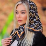 بیبی اسکارف ابریشم طرح گوچی