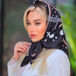بیبی اسکارف ابریشم توپ توپی