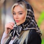 بیبی اسکارف ابریشم طرح کندو