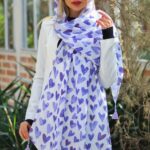 شال یاسی قلبی