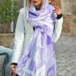 شال یاسی قلبی درشت