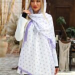 شال یاسی خالخالی