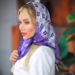 بیبی اسکارف یاسی گل چهارپر