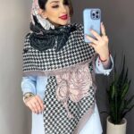 روسری پیچازی گلدار