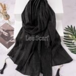 شال کریشه مشکی