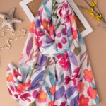 شال آبرنگی شکوفه (اوت لت)