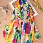 شال آبرنگی پاستلی