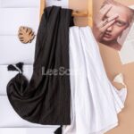 شال جاذبه رنگی سفید (ایراد جزئی)