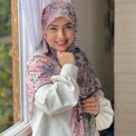 روسری آبرنگی ترمه صورتی