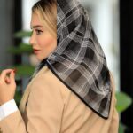 بیبی اسکارف حریر چهارخونه (اوت لت)