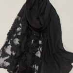 شال مزونی مشکی پروانه