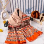 شال موهر دورو طرح دونه برف