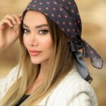 بیبی اسکارف خالخالی طوسی