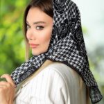 بیبی اسکارف حریر پیچازی گلدار