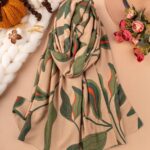 شال پاییزه برگی پاییزی  کج راه(اوت لت)