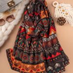 شال سرخپوستی پاییزی  کج راه (اوت لت)