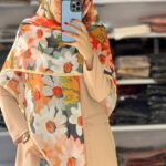 روسری بابونه پاییزی