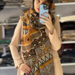 شال پاییزانه هندسی