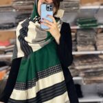 شال موهر راه راه پیچازی