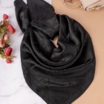 روسری نخ ابریشم مشکی