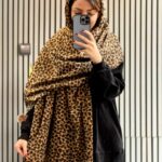 شال مخمل پلنگی