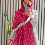 کالکشن سرخابی طرح شکوفه