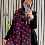 کالکشن سرخابی طرح بابونه