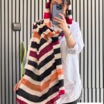 شال راه راه کد8 (ایراد چاپی جزئی)