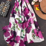 شال بهاره ارکیده بنفش (ایراد چاپی جزئی)