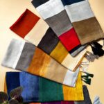 شال راه راه طیفی رنگی