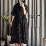 پیراهن طرح شکوفه مشکی