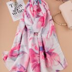 شال بهاره فلاور صورتی