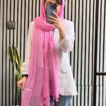 شال فلورانس صورتی