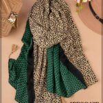 شال پیچازی پلنگی سبز