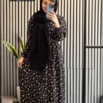 پیراهن طرح شکوفه ریز