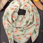روسری ارکیده پاستلی