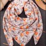 روسری شبنم نارنجی (ایراد جزئی)