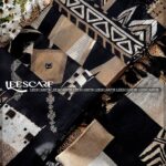 کالکشن شال مشکی نسکافه ای ( ایراد جزئی )