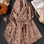 شال شکوفه کرمی پاییزی