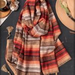 شال راه راه پاییزی (ایراد جزئی)