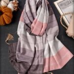 شال راه راه کالباسی پاییزی