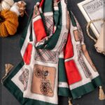 شال هرمس پیچازی پاییزی (ایراد چاپی جزئی)